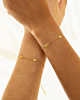 gouden moeder & dochter armbanden met infinity en hartje