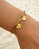 Gouden hartjes armband