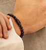 Bruine kralen armband heren