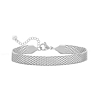 Mesh armband zilver