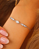 Zilveren steentjes armband