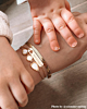 Bar armband met hartje graveren kleur goud