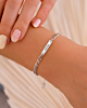 Schakelarmband zilver met initialen