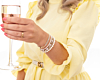 Verschillende sparkle armbanden om hand model