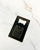 Number 1 dad flesopener met naam op marmeren ondergrond