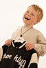Kids kledinghanger met naam goudkleurig