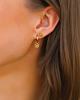 Gouden earparty bloemetjes