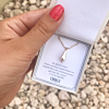 Gouden parelketting in druppelvorm met sieradendoosje