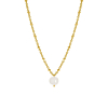 Gouden parelketting met hanger