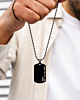 Ketting voor mannen met dog tag