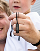 Heren ketting met gravering zwart