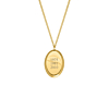 Familie ketting met jaartallen goudkleurig