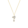 Bruids ketting luxe steentjes goudkleurig