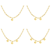 Hartjes ketting met jouw gravering goudkleurig