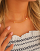 Ketting twee steentjes goud