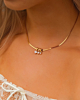 Gouden ketting met hartjes