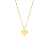 Kinder ketting met hartje goudkleurig