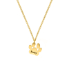 Hondenpoot ketting goud