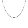 Heren ketting met namen zilver