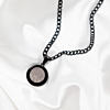 Zwarte ketting met vingerafdruk kopen