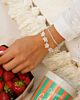 zilveren sparkle armparty