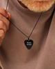 Plectrum ketting zwart