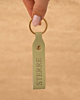 groene sleutelhanger met naam