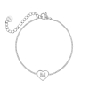 Letter armband luxury heart