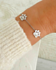 Armband zilver met kattenpootjes