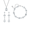 Bruidssieraden set met hanger oorbellen