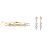Romantische Bruidssieraden Set goudkleurig