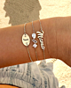 Zilveren armparty met mama armband