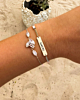 Zilveren armbanden mix met steentjes