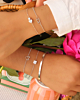 Zilveren armparty hartjes