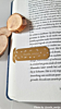Gepersonaliseerde boekenlegger goudkleurig