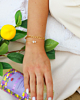 Gouden armparty met hartjes
