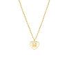 Letter ketting luxury heart goudkleurig