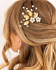 Gouden haarpin met parels