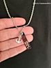 ketting met tekst & anker.