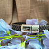 Bruine leren armband graveerbaar.