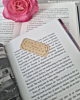 Gepersonaliseerde boekenlegger goudkleurig