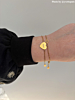 Graveerbare kinder armband love goud kleurig