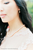Peach Pearl Ketting Goud Kleurig