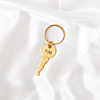 sleutelhanger met gravering goud