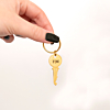 sleutelhanger met gravering goud