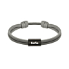 Naam armband heren grijs