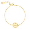 Graveerbare armband vintage goudkleurig