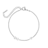 Infinity & heart armband