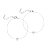 Moeder & dochter armband crystal heart