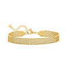 mesh armband goud